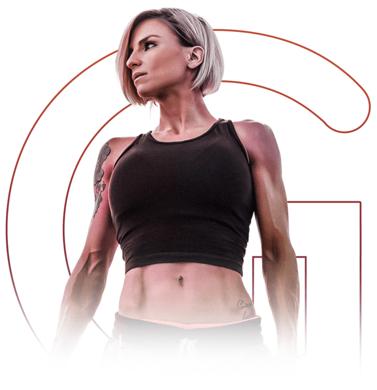 Mulher olhando para a esquerda